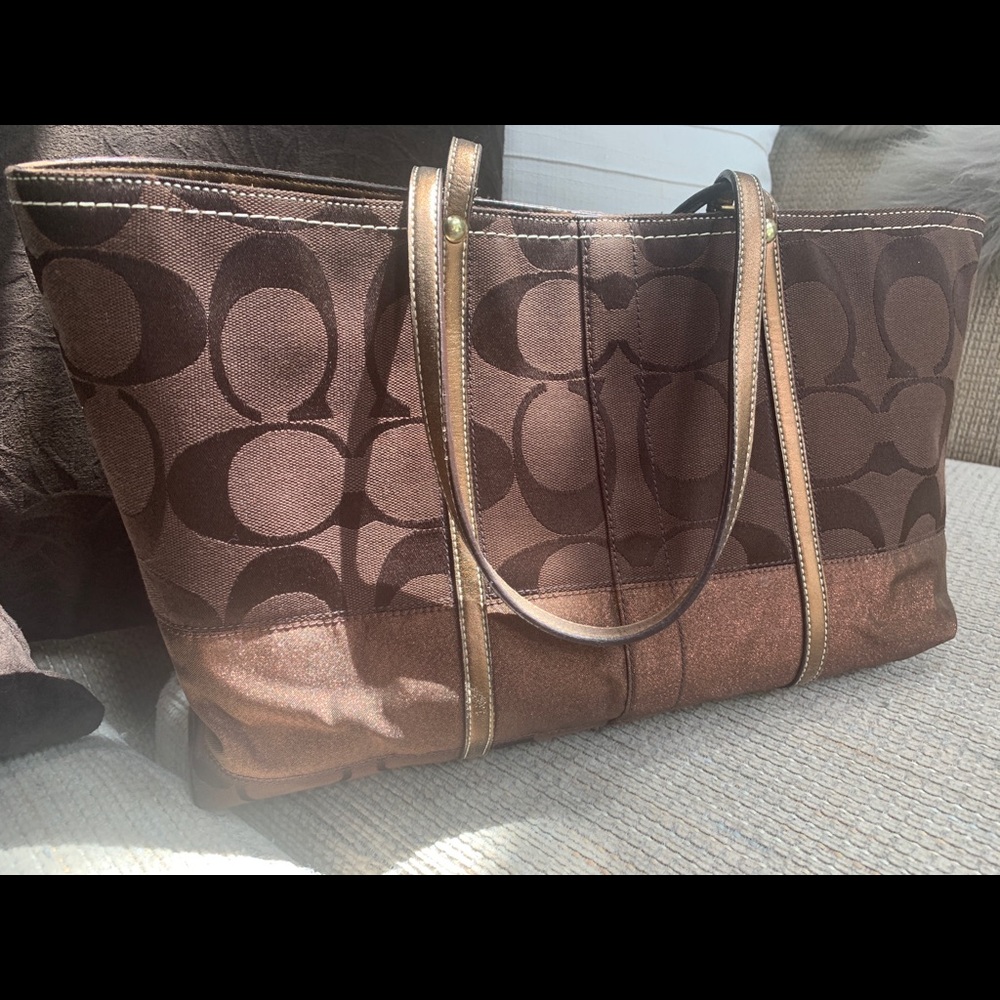 Coach Tote Chocolate Brown